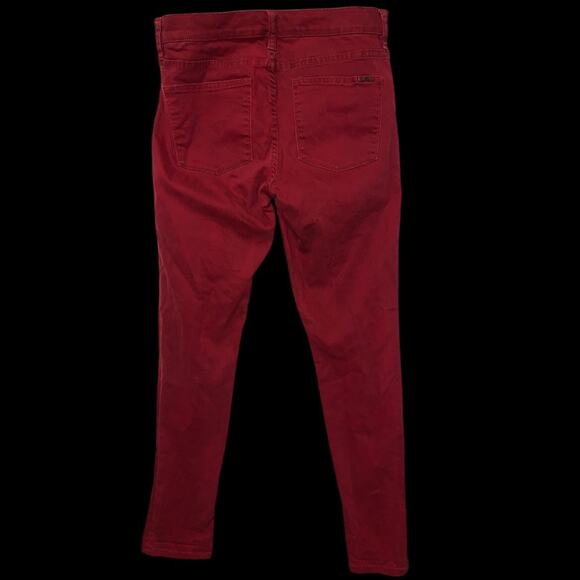 Lauren Ralph Lauren Red Skinny Jeans Size 8 Mid Rise Stretch Denim Pants - Picture 5 of 12